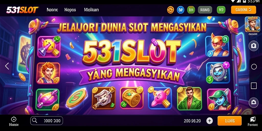 Tampilan menarik dari gameplay slot di 531SLOT.