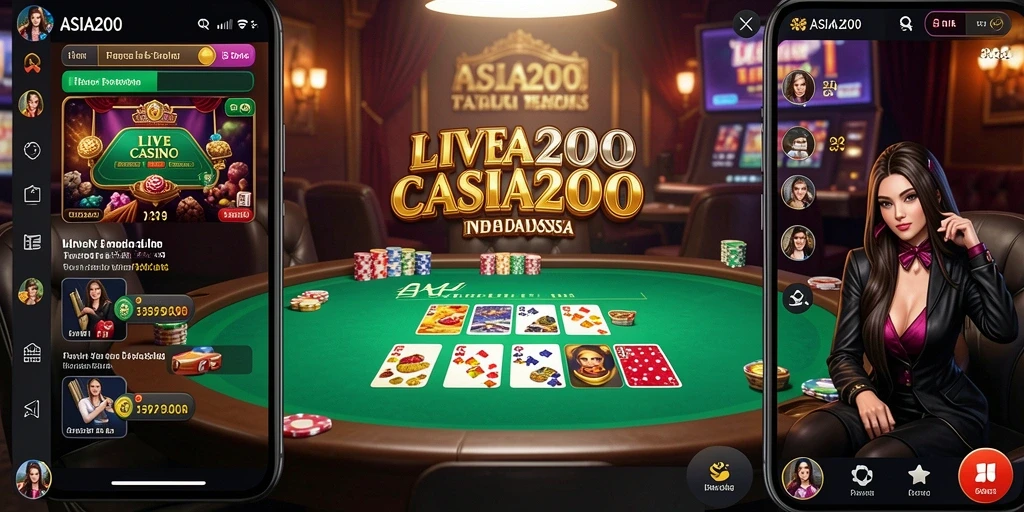Gameplay Live Casino yang mendebarkan di ASIA200.