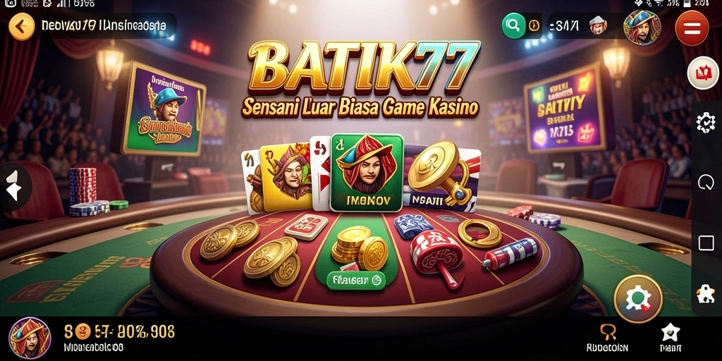 Tampilan gameplay yang menarik dan menegangkan di BATIK77.