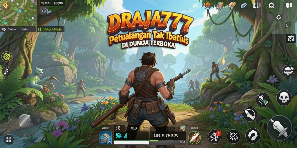 Tampilan gameplay DRAJA777 yang menakjubkan di dunia terbuka.