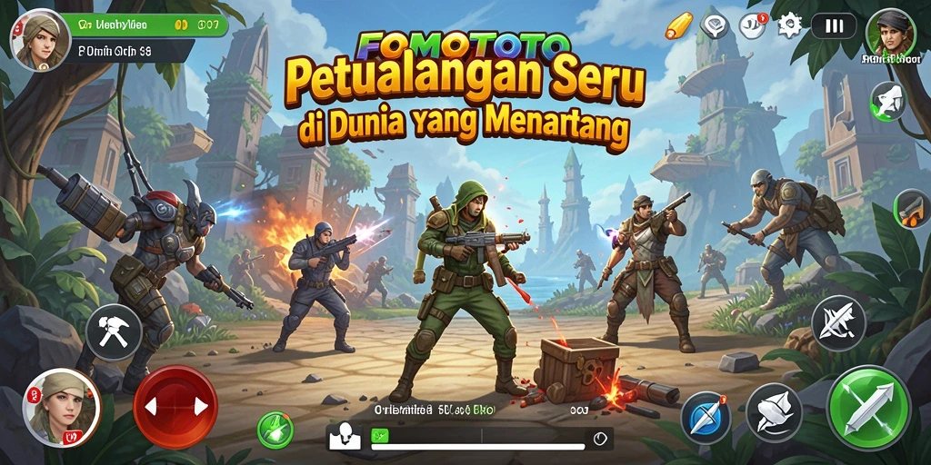Gameplay menarik dalam FOMOTOTO menunjukkan berbagai petualangan menantang.