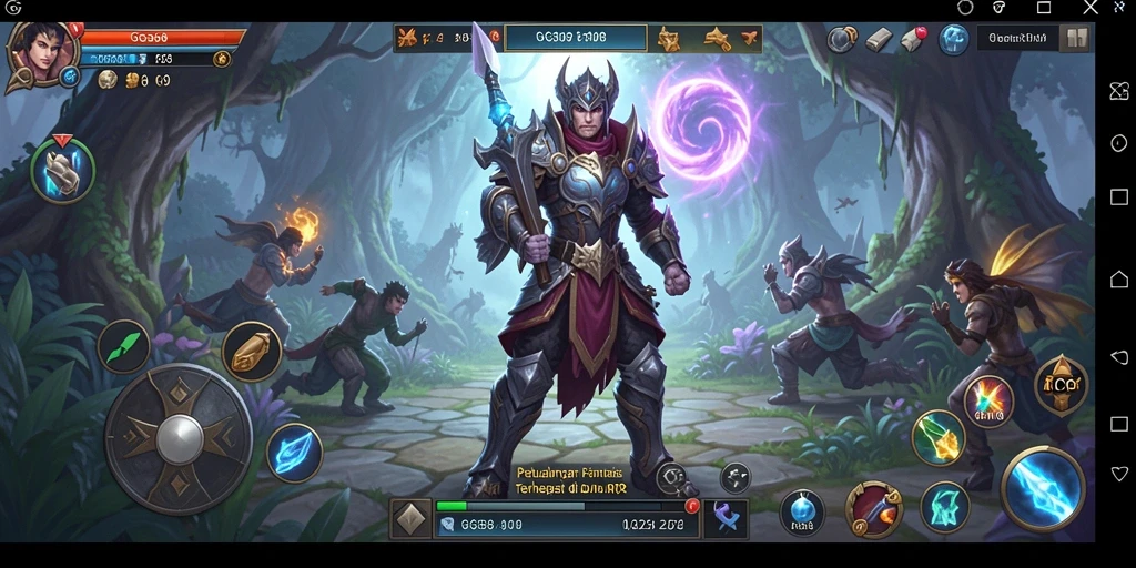 Tampilan gameplay GG368 yang mendebarkan dalam aksi RPG.