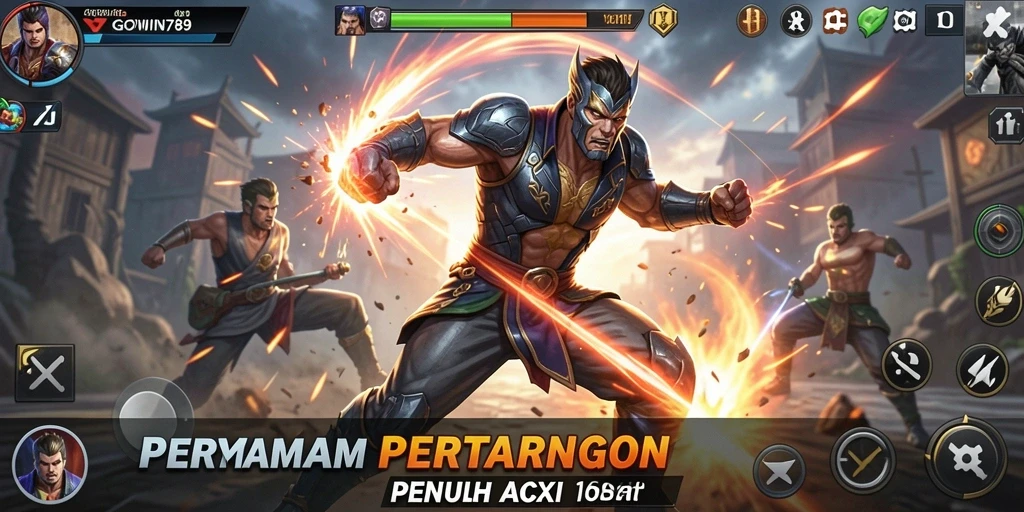 Screenshot GOWIN789 menampilkan pertarungan seru dengan grafis keren.
