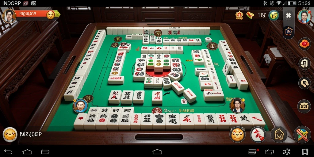 Tampilan permainan Mahjong yang menarik di INDORP.