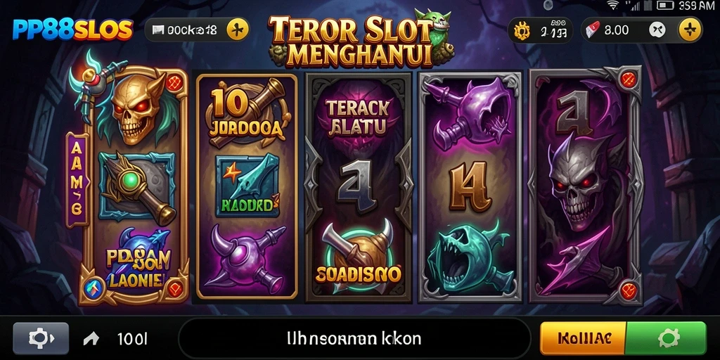 Gameplay menegangkan dengan suasana menyeramkan di PP88SLOTS.
