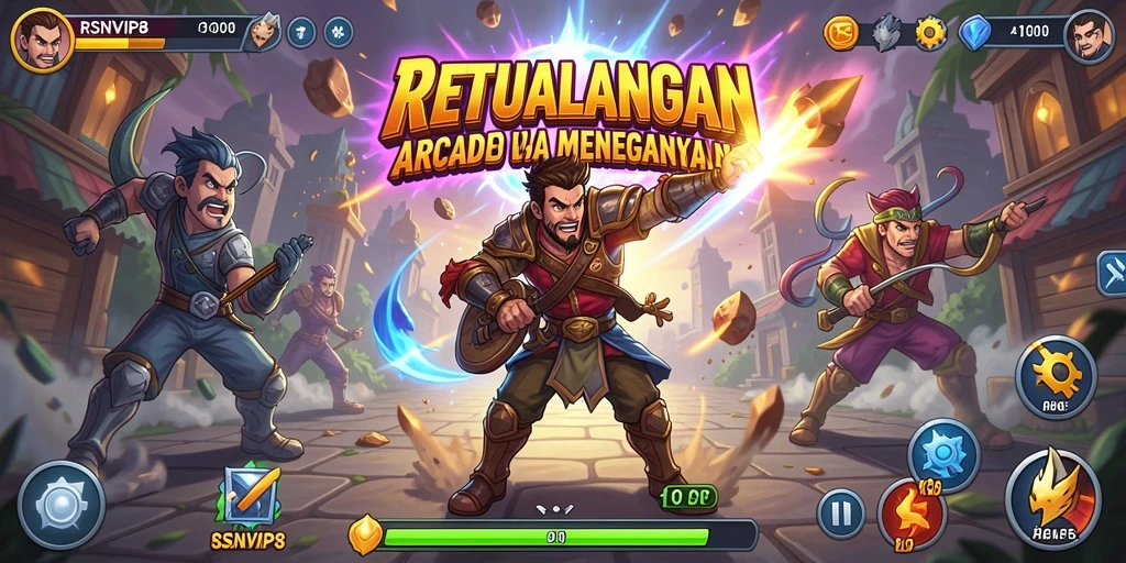 Tangkapan layar menampilkan gameplay seru dari RSNVIP8.