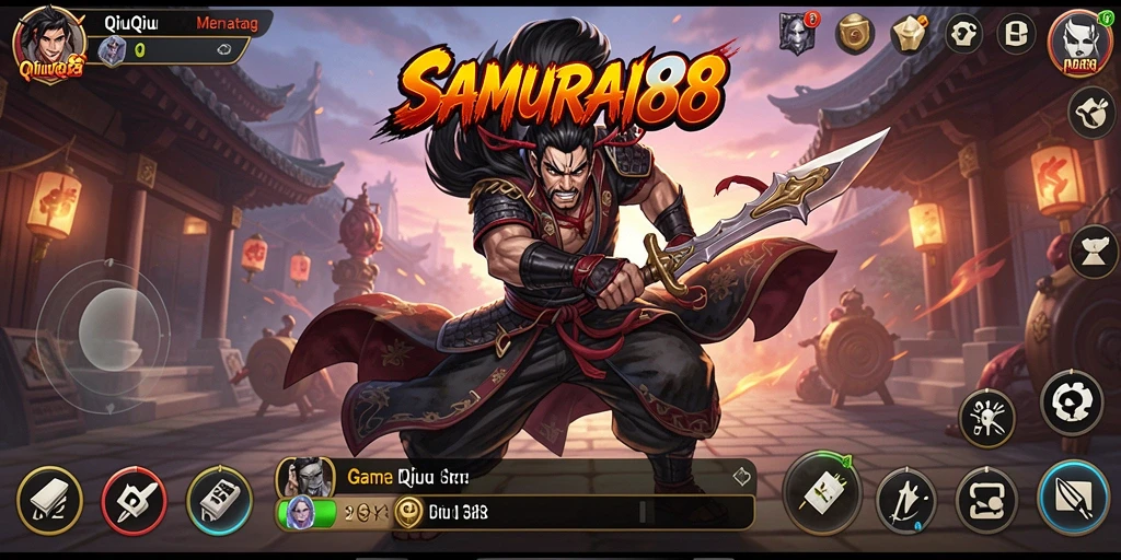 Tampilan gameplay QiuQiu yang menarik dan kompetitif.