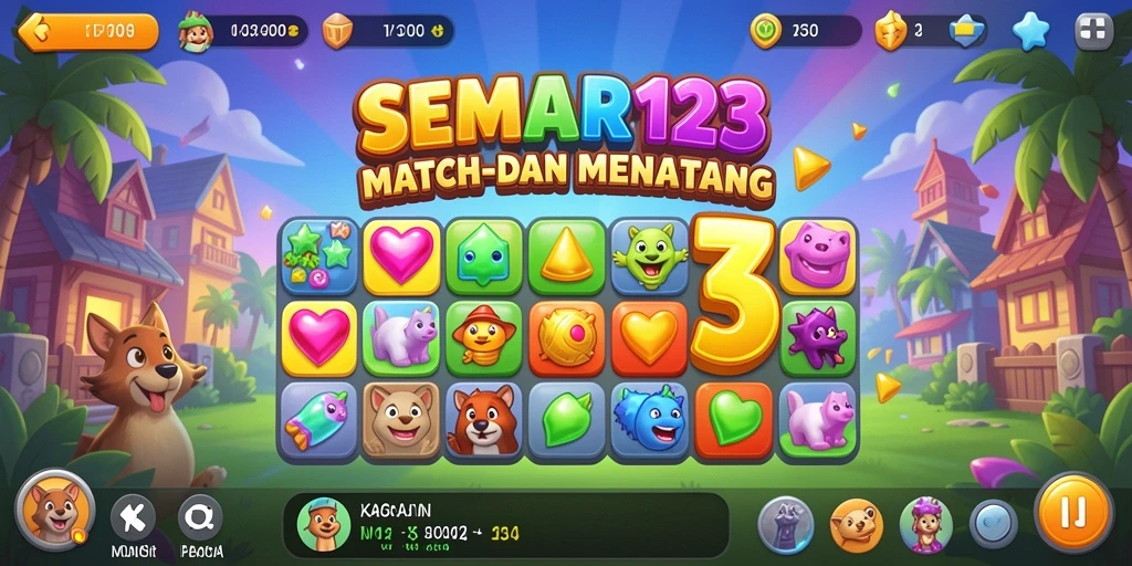 Gameplay SEMAR123 yang seru dan penuh warna.