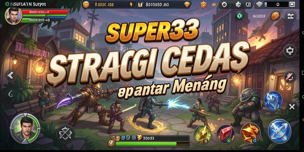 Screenshot SUPER33 menampilkan nuansa permainan strategi yang mendebarkan.